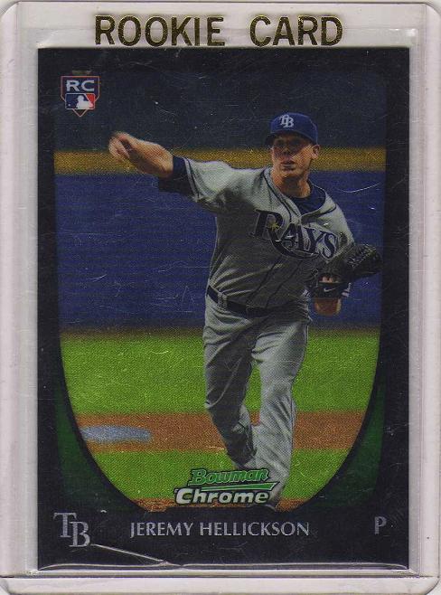 2011 Bowman Chrome Jeremy Hellickson Rookie Card #179 MINT - Tampa Bay Rays