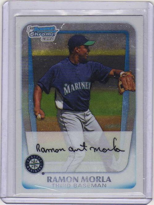 2011 Bowman Chrome Prospects Ramon Morla Rookie Card #BCP139 MINT - Seattle Mariners