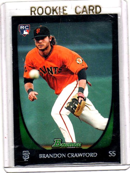 2011 Bowman Draft Brandon Crawford Rookie Card #25 - San Francisco Giants