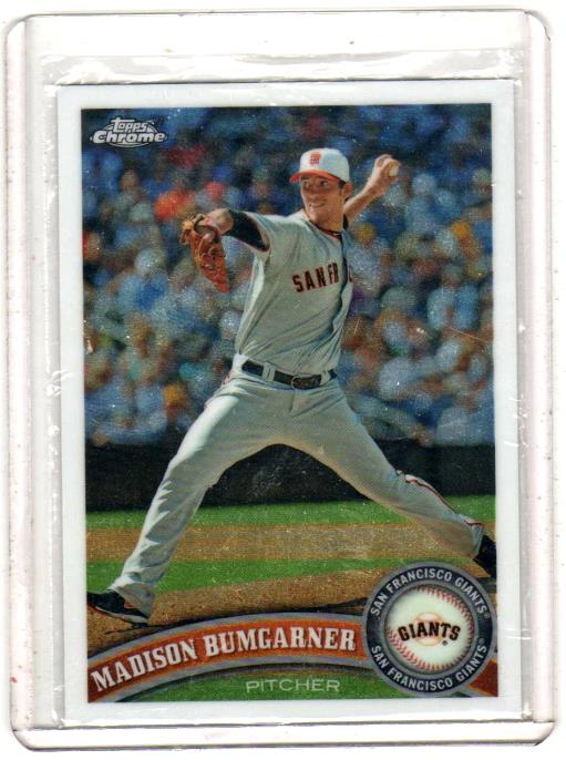 2011 Topps Chrome Madison Bumgarner  Card #127 - San Francisco Giants