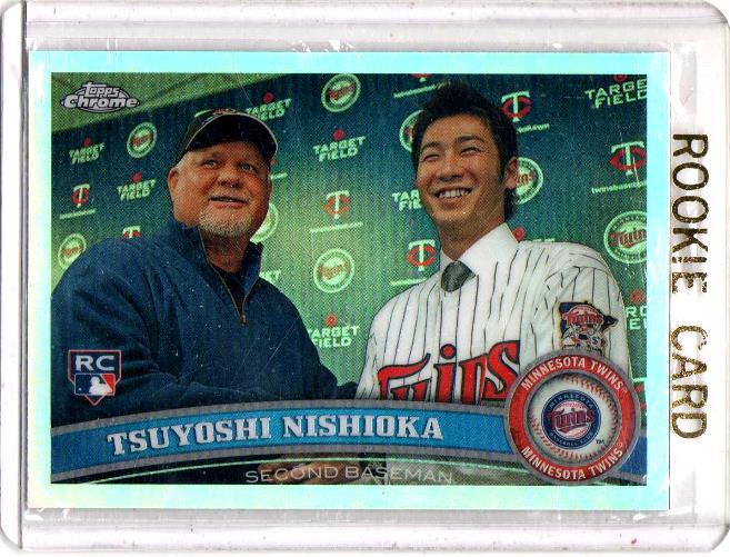 2011 Topps Chrome Tsuyoshi Nishioka Rookie Card #171 - Minnesota Twins