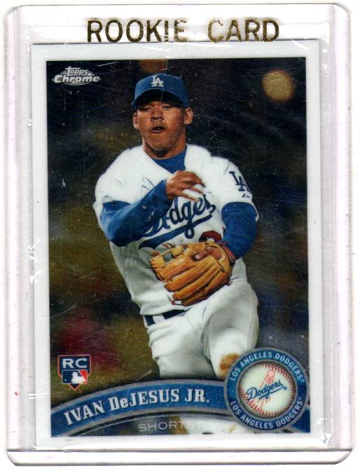2011 Topps Chrome Ivan Dejesus Jr Rookie Card #190 - Los Angeles Dodgers