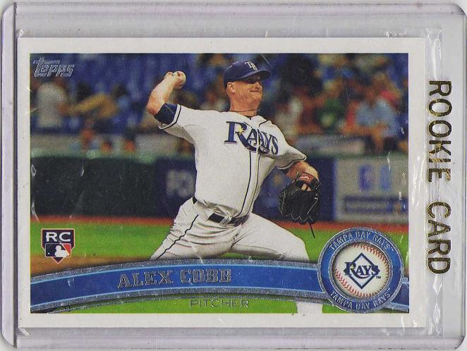 2011 Topps Update Alex Cobb Rookie Card #US159 - Tampa Bay Rays