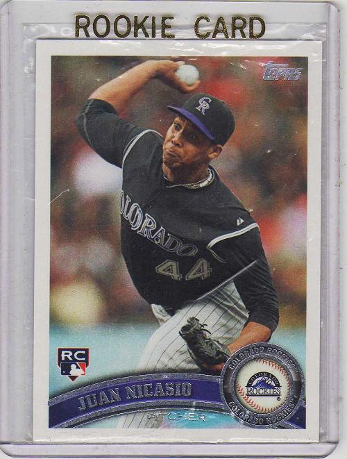2011 Topps Update Juan Nicasio Rookie Card #US203 - Colorado Rockies